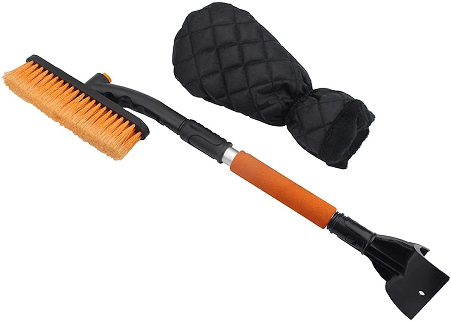Voiture Scoer Grattoir Detagable Télescopique en Alliage D'aluminium Déneigeur Brosse Pelle À Glace pour Voiture SUV