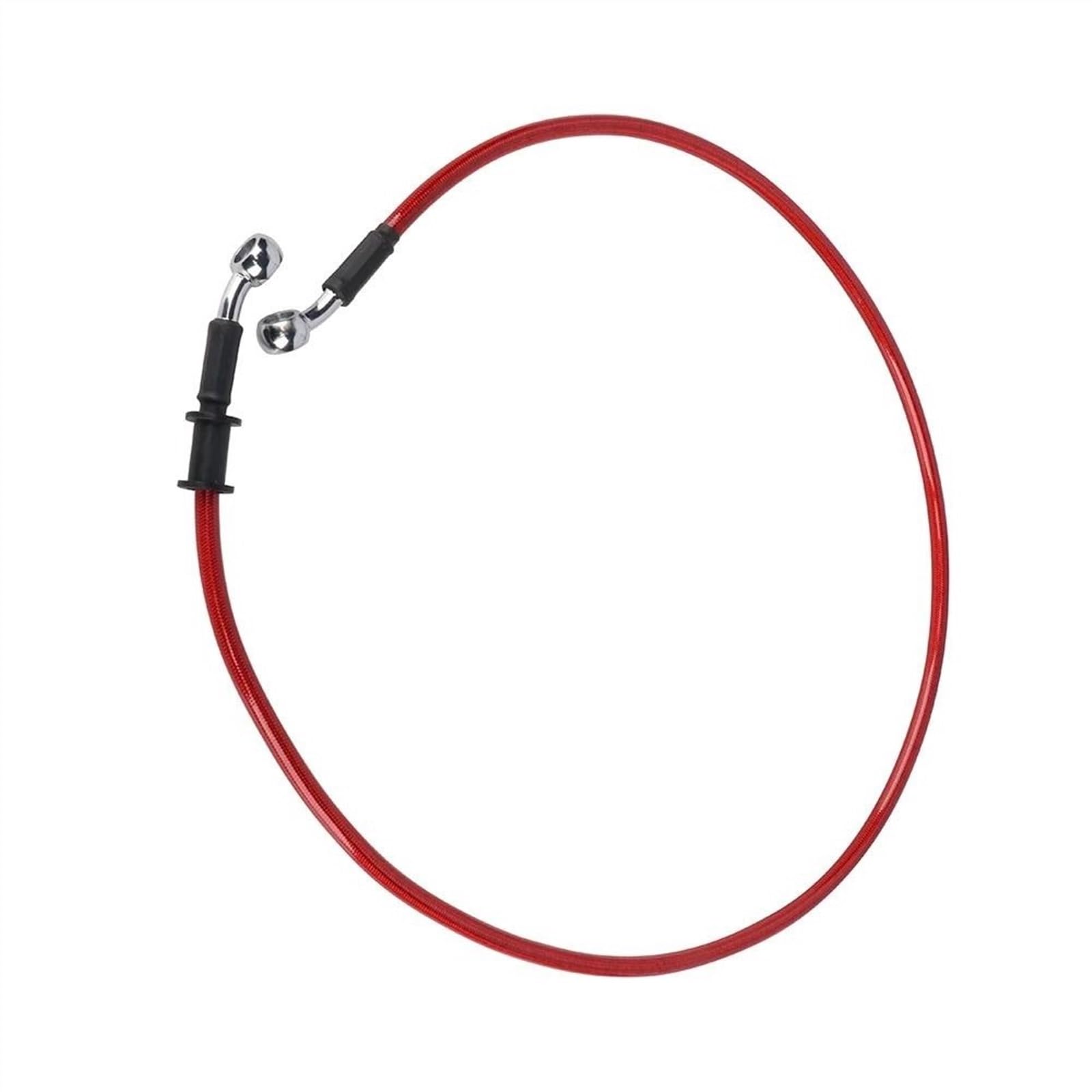 Ksxzw Black- Silver Motorbike Part Motorcycle Hydraulic Brake Line Oil Hose Pipe Red 28° 800 Mm Accessories