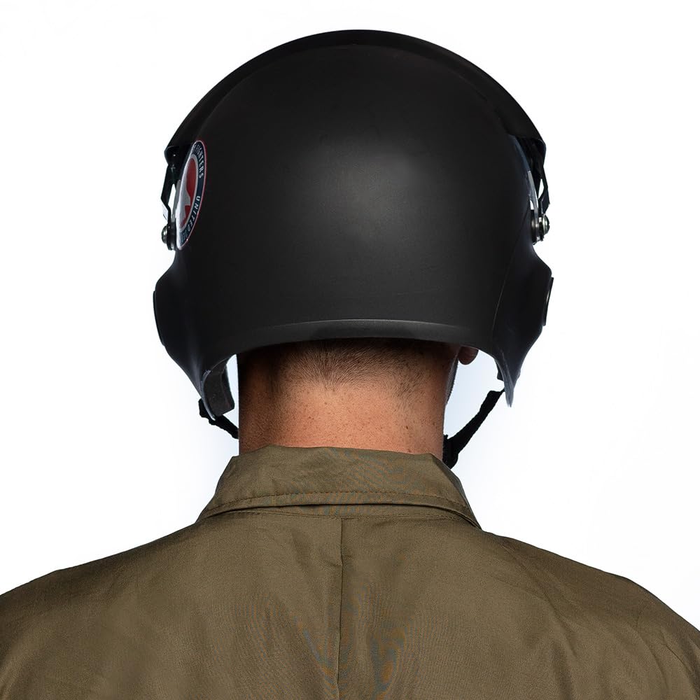 Boland 01420 - Casque Airborne, Coiffe pour costume de Jet Pilot, Accessoires pour déguisements de carnaval, Carnaval, Fête à thème, Noir