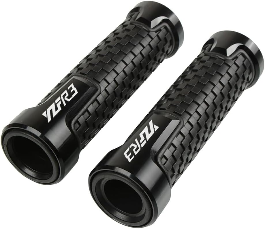 KSHSAA Grips for Yama&ha YZF-R3 YZF R3 YZFR3 2015 2016 2017 2018 2019 Motorcycle Handlebar Grip Handle Bar Motorbike Grips(Color:Black)