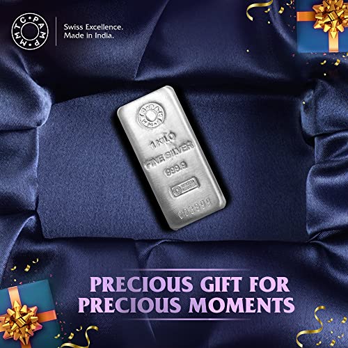 Image of MMTC-PAMP (999.9) Purity 1 kg Silver Casted Bar