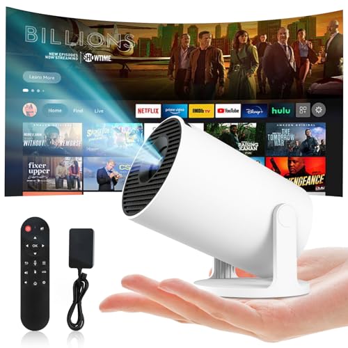 Mini Projecteur 4K Videoprojecteur Portable,Projecteur Video WiFi 6 BT5.4 Android 11 Retroprojecteur...