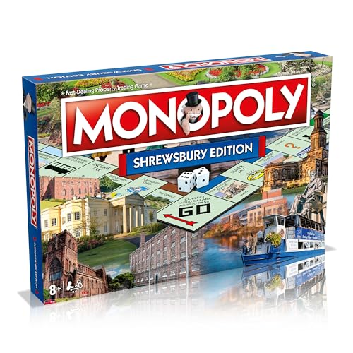 Monopoly Shrewsbury juego de mesa edicion importada de Reino Unido en ingles