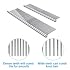 Cafhelp 2 Pack Dog Combs with Rounded Ends Stainless Steel Teeth, Cat Comb for Removing Tangles and Knots, Professional Grooming Tool for Long and Short Haired Dog, Cat and other pets, 6.3IN/7.4IN