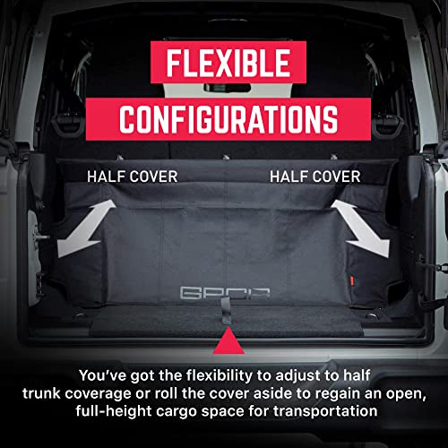 Image of GPCA Cargo Cover for Jeep Wrangler 2018-2024, JL 4-Door Tonneau