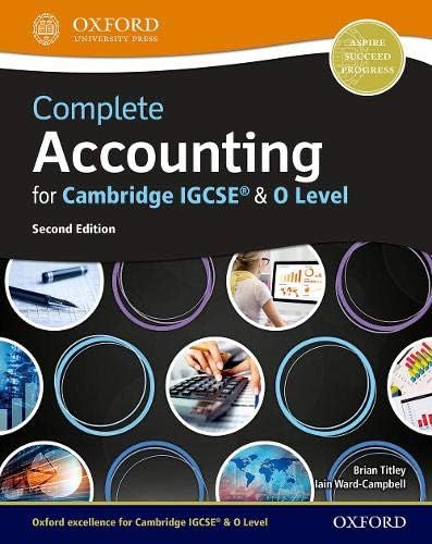 Cie Complete Igcse and O Level Accounting 2nd Edit