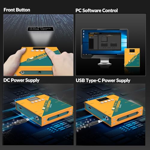 Image of Avmatrix SD1242-4K HDMI Splitter, 1 in 4 Out, HDMI 2.0 interfaces Support 4K@60Hz, RGB 4:4:4, USB & DC Dual Power Supply, EDID Management, Compatible for HDTV, PS4