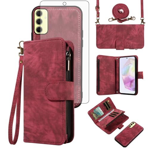 Pochette Samsung Galaxy A35 5G avec porte-carte pour simplifier vos sorties