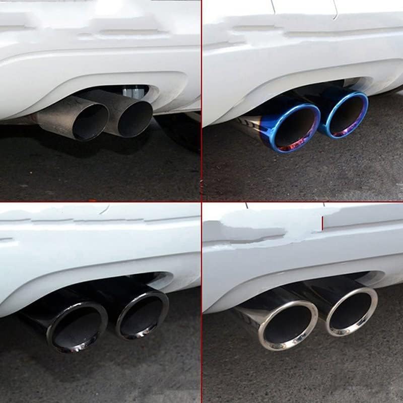 2 個テールスロート排気管テールパイプ車の排気管カバーマフラー先端自動車の付属品 A1 A3 A4L 【納入】 A5 A6