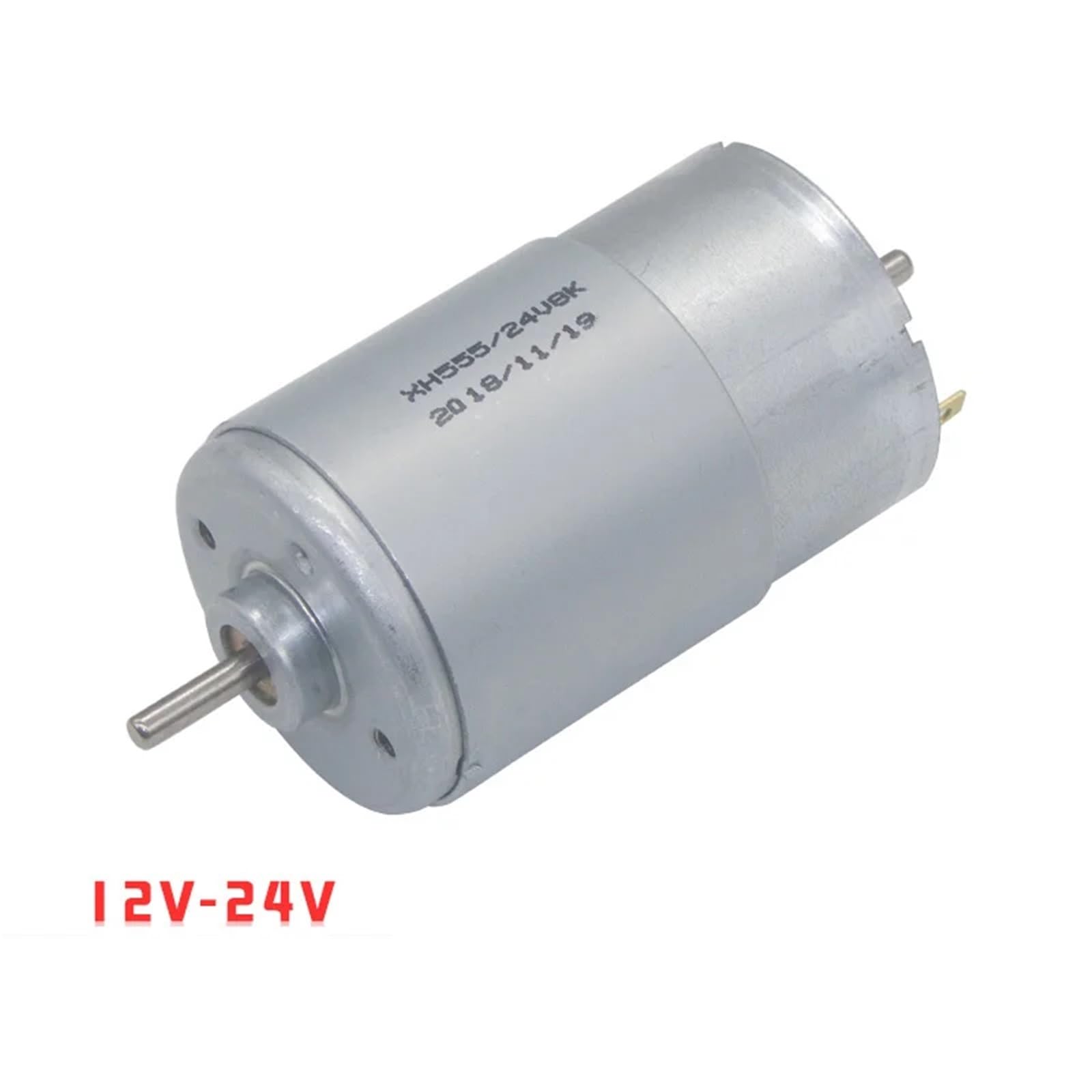 Motor de CC de 12 V, 24 V, 555 rpm, 8000 RPM, con eje de salida doble y codificador de alta potencia, motor de aceleración y desaceleración for CM36-555(Double output shaft)