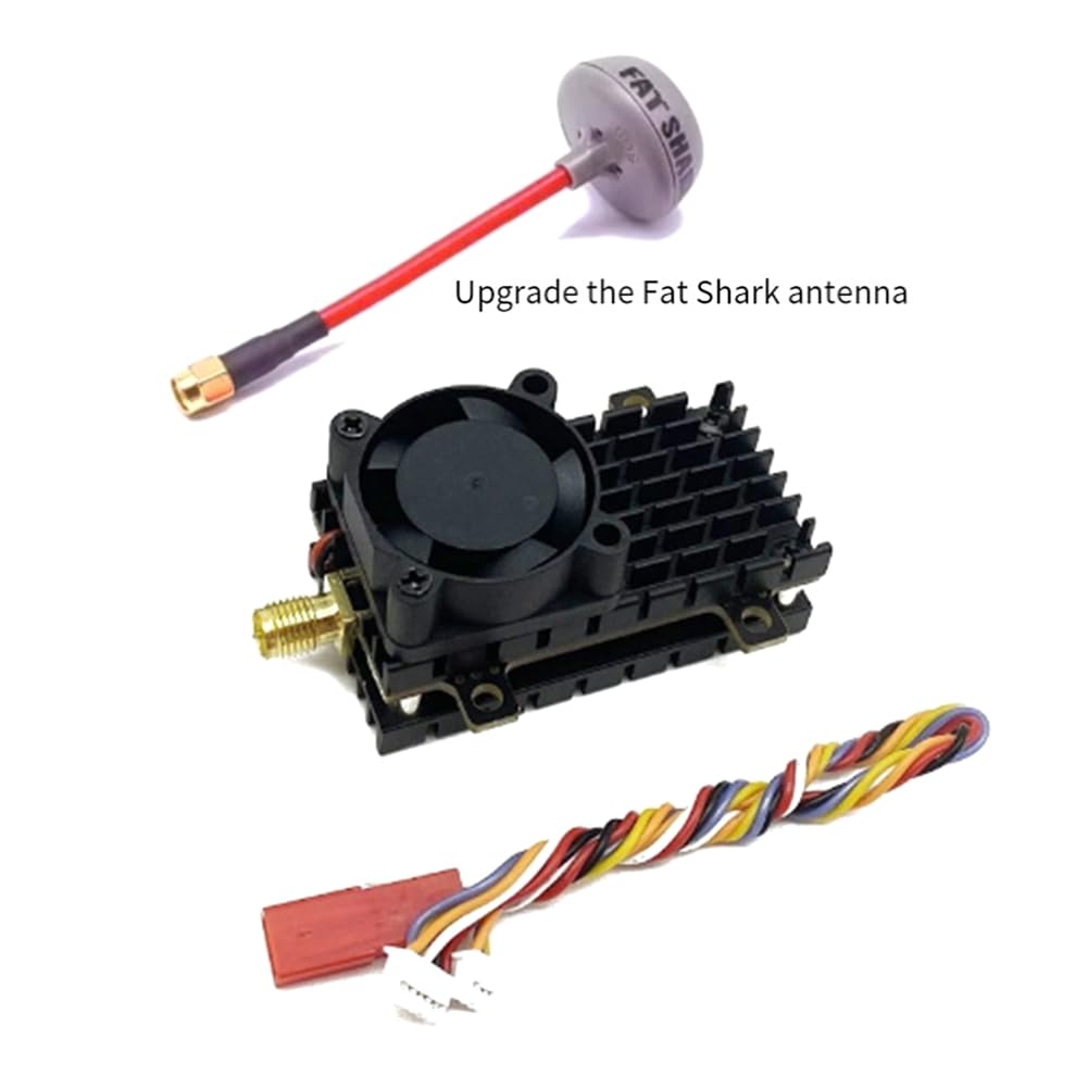 Émetteur Vidéo sans Long Range 5,8 GHz 2W FPV VTX 2000 MW 48CH pour Drones à Voilure Fixe, Portée de Plus de 20 Km