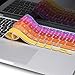 Kuzy - MacBook Keyboard Cover for Older Version MacBook Pro 13, 15, 17 inch and MacBook Air 13 inch, iMac Wireless Keyboard, Apple Computer Accessories Key Board Silicone Skin Protector - Ombre Orange