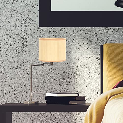 Image of Zerodeko Drum Lamp Shade Elegant Weave Design for Table and Floor Lamps Compatible Decor Accent for Living Room and Bedroom Lighting