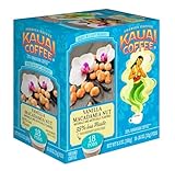 Kauai Coffee Pods Compatible with K-Cup Pods for Keurig Brewers – 20% Hawaiian Arabica – Medium Roast, Rich, Smooth, No Bitterness – Vanilla Macadamia Nut, 1 Pack of 18 Single Serve Cups