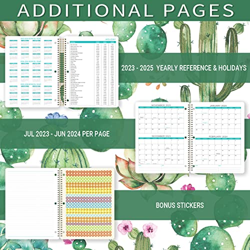 Student Planner 2023-2024 - Academic Year Weekly & Monthly School Planner, 11’’ × 9’’, Student Planner With 12 Monthly Tabs, Twin-Wire Binding, Stickers, Perfect Organizer #TOP3