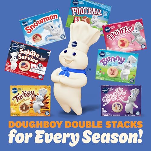 Pillsbury Ready to Bake Refrigerated Cookie Dough, Chocolate Chip, Makes 12 Big Cookies, 16 oz