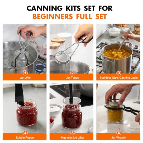 Canning Supplies, 21.5QT Water Bath Canning Pot with Rack & Lid - Image 5