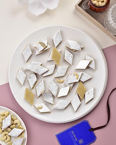 Image of House Of Treats Sweets Gifts Sweets Gift Pack Of 4 Kaju Katli MilkCake Anjeer Chakkar KesarRoll Sweet Gift Box