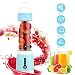 Produktbild Mini Mixer Tragbare Smoothie Maker Blender Mobiler Standmixer Multifunktionale Mini Entsafter Cup mit USB wiederaufladbare Obst Mixer-Messer 6 Klingen für Home Office Reisen und Im Freien(Blau-2)