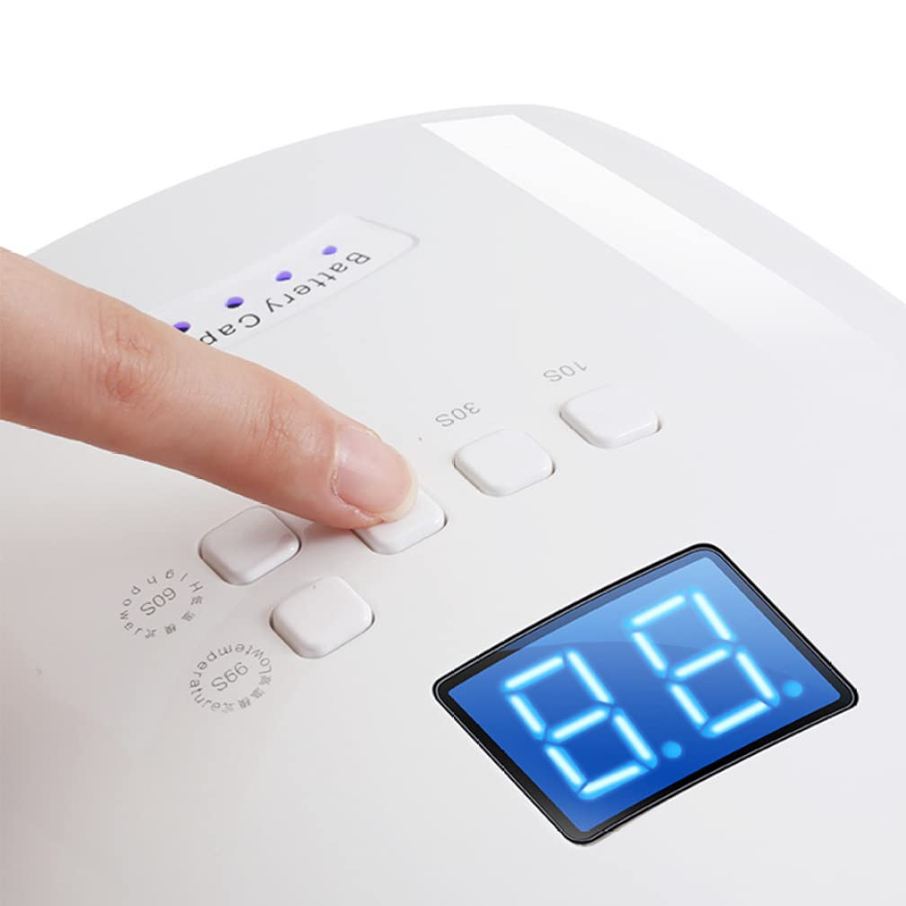 AAPIE Lampada per fototerapia per Manicure Luce UV per Unghie Lampada per Unghie Ricaricabile 66w Lampada a LED UV Sensore Automatico Gel Manicure Lightstools