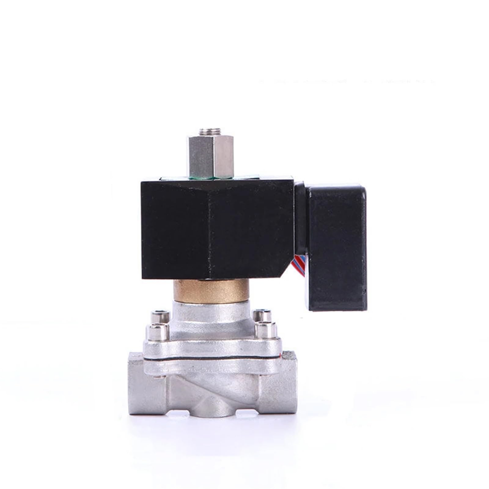 Gnqukebwh 24Vdc-Open Dn10 Normally Open Energy Saving Solenoid Valve Water Stainless Steel 3/8" Electric Ip65 Fully Coil 12V 24V 220V(24Vdc-Open)
