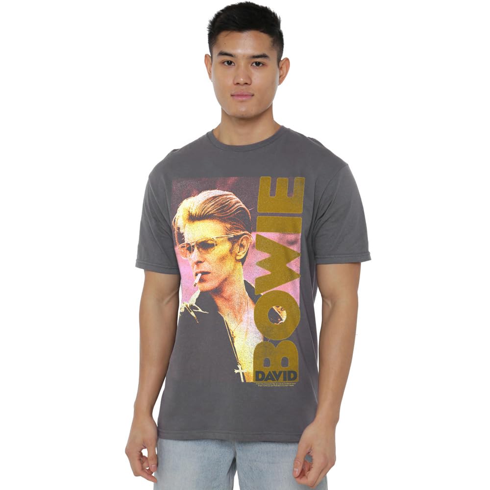 David Bowie Smallokin Unisex T Shirt, Charcoal, Medium