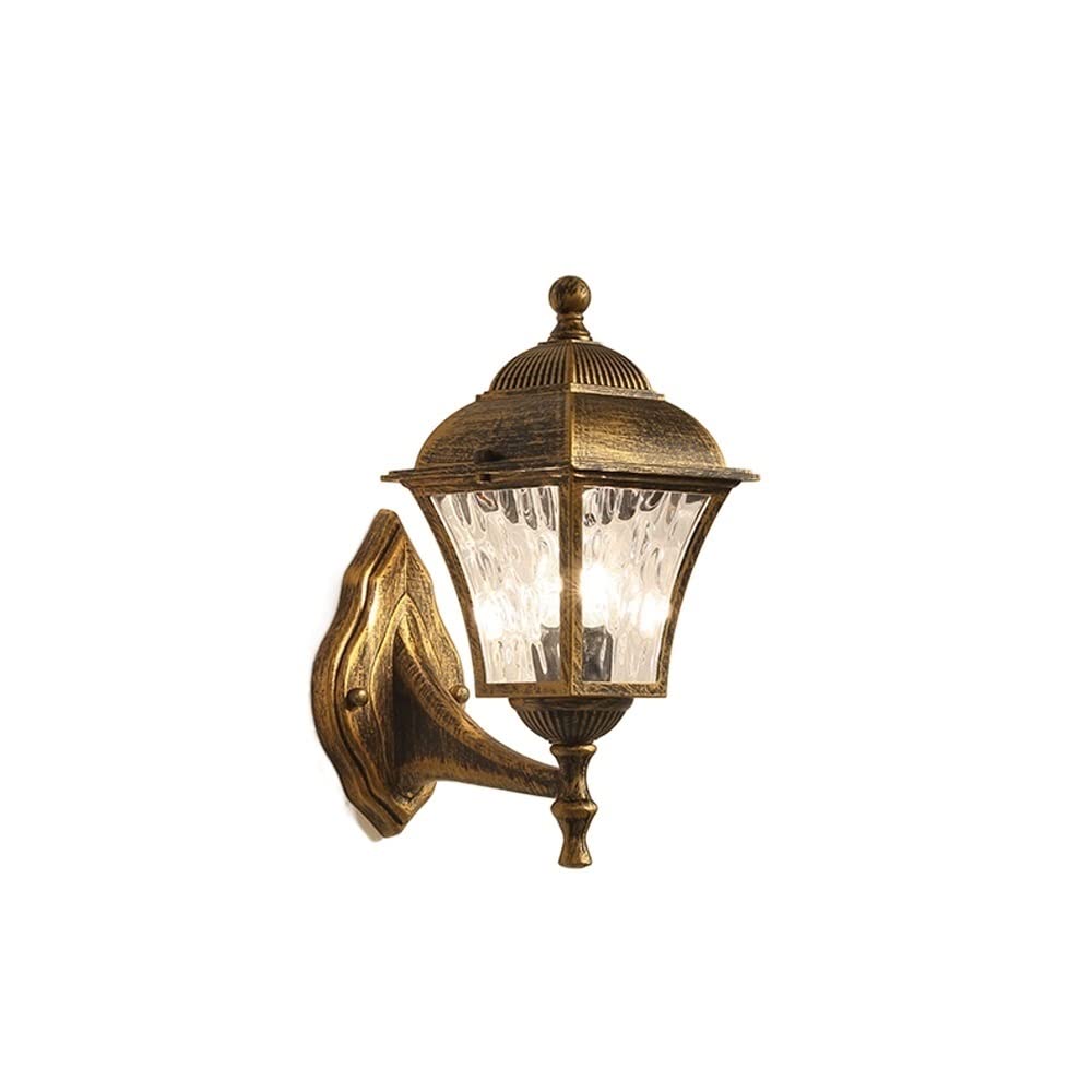 Lanterne en verre européen et applique haut de gamme en aluminium moulé IP44