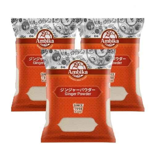 Ambika WW[pE_[ 500g×3܃Zbg Ginger Powder I 傤pE_[ ƖpWW[pE_[ XpCX n[u pI NHi (8902761111334)