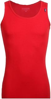 قطونيل قميص داخلي للرجال من ديربي - لون احمر، مقاس L (عبوة من 6 قطع)