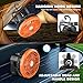 AIPSET Rechargeable Golf Cart Fan, 10400mAh Battery, 3-Speed, LED Light, 36 Hrs Work, Remote Control, Hang Hook, USB & Type C Port, Orange