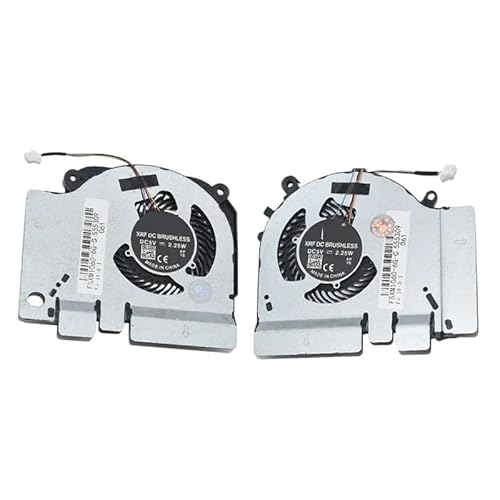 RENXUOZ para Xiaomi Mi Gaming Notebook 5V 12V 171502-AA AD AB AK Am GTX1050 1060 RTX2060 EG75071S1-C010/C020-S9A Ventilador de refrigeración CPU para Ordenador portátil(5V CPU and GPU Fan)