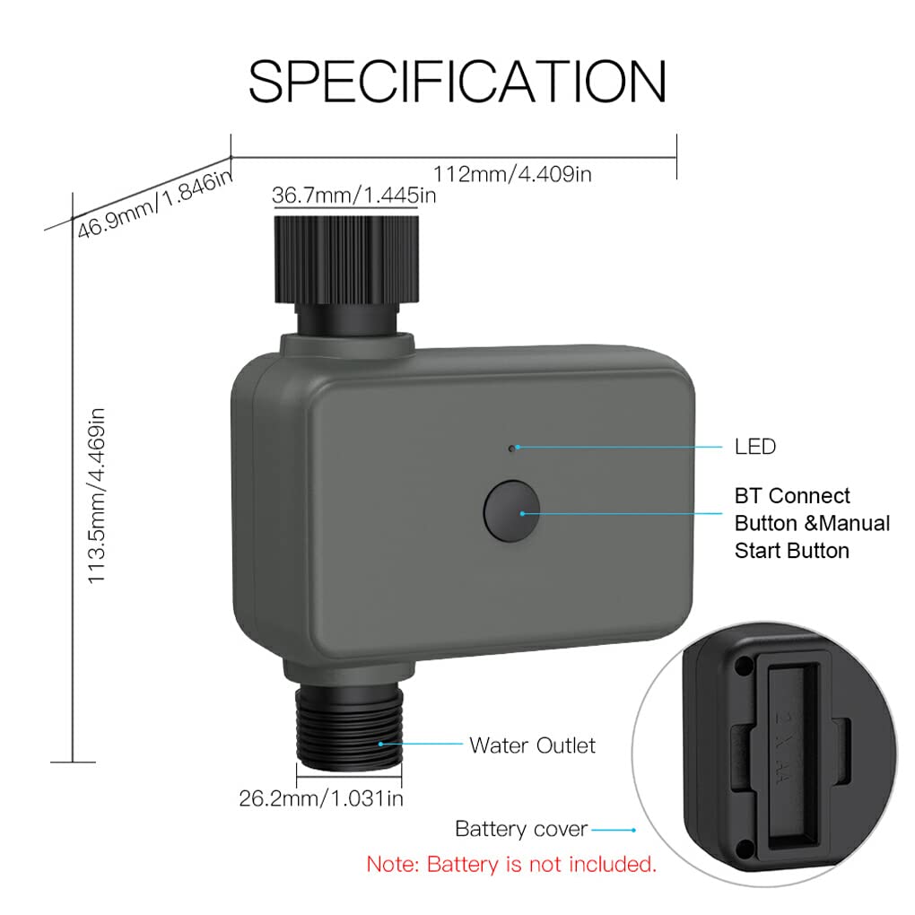 Smart Faucet Timer per irrigazione Regolatore per Rubinetto da Giardino Regolabile Programmatore per irrigazione Riutilizzabile programmabile a Prova di perdite