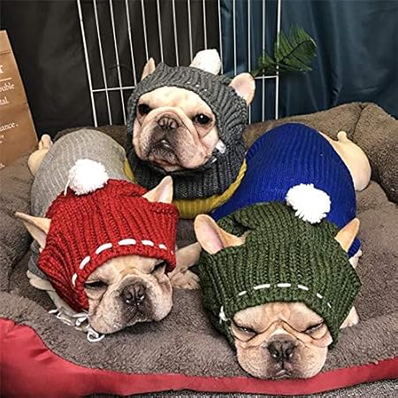 Amazon Co Jp Per Pet 犬 ニット 帽 手編み 帽子 犬用帽子 ペット用キャップ ペット帽子 防風 防寒 ペットコスプレ 変身コスチューム 記念 撮影 クリスマス パーティー 新年 お祝い プレゼント ペット用品 ペット用品