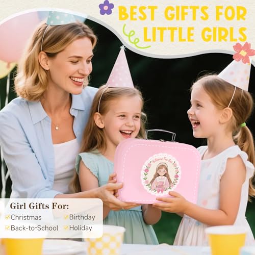 iAOVUEBY Silicone Tea Set for Toddlers, Tea Party Set for Little Girls, Kids Pretend Role Play Kitchen Toys, Toddler Girl Birthday Gifts Age 2-5 Year Old