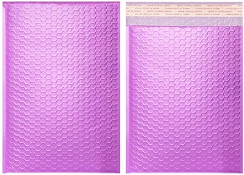 Yomuse 50pcs Padded Envelopes, 180mm x 260mm (7.1x10.2 Inch) Poly Bubble Mailers Self Seal, Waterproof Postal Bags for Mailing/Packaging (Black)