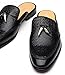Erphpre Paul Men Mules Loafers Backless Fashion Gold Tassel Slip on Leather Shoes Black US 11