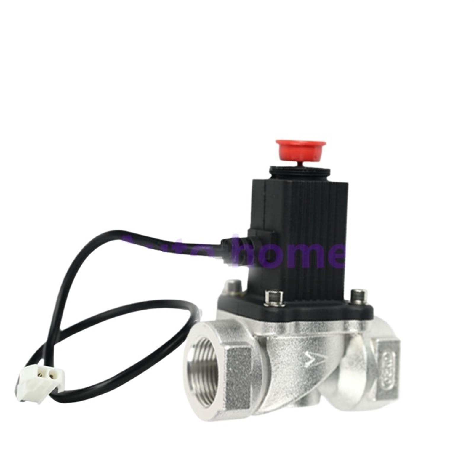 DC9V-12V de válvula solenoide de cierre de emergencia de Gas Natural LPG for sistema de alarma de seguridad for el hogar for alarma de fuga de tubería de Gas (Size : 1/2 inch)