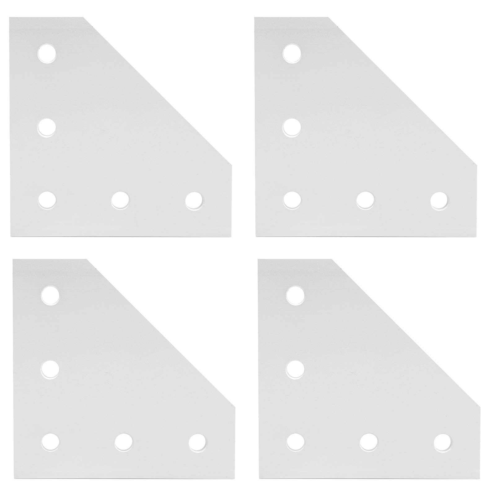 Mothinessto Outdoor Junction Plate, 4 Pieces, Robot Project for 3D Printer CNC Router Building Industry (3030L Type)