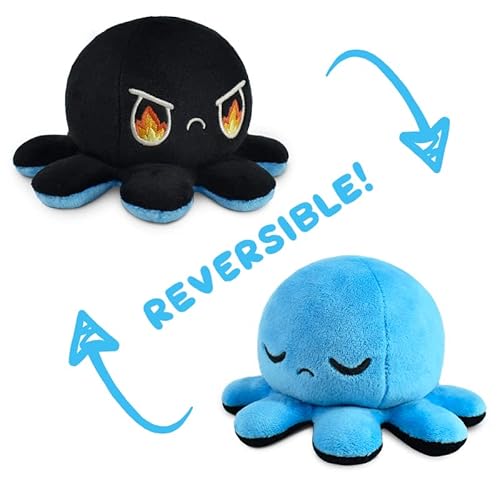 image for TeeTurtle - The Original Reversible Octopus Plushie - Fire Eyes + Slee
