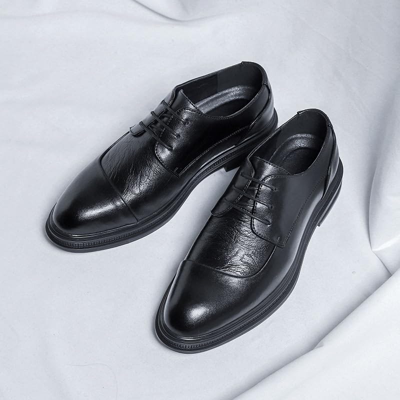 Men Casual Business Formal Lace up Shoes Fashionable Lightweight Breathable Platform Oxford Tuxedo2