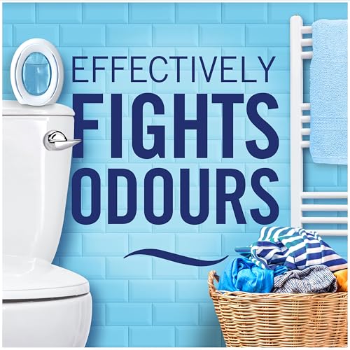 Febreze Bathroom Continuous Air Freshener Vanilla, Pack of 8, Fights Odours and Freshens