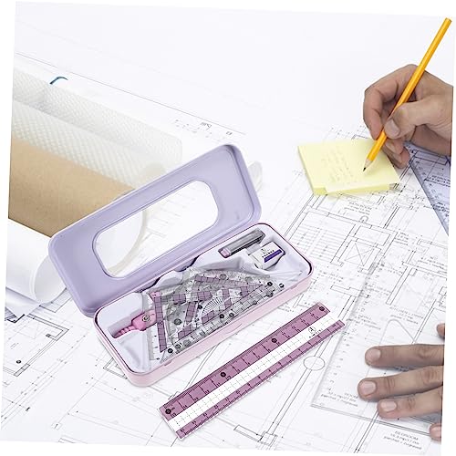 Tofficu Conjunto De 5 Conjuntos De Réguas Para Crianças Conjunto De Materiais De Escritório Multifer