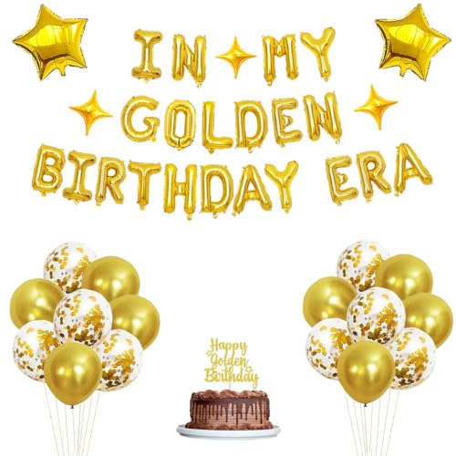 Golden Birthday Party Decorations Kit With In My Golden Birthday ...