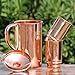Copper Pitcher 50.72 oz with 2 Tumblers Set | Pure Copper Water Jug & Tumblers Set for Home & Wellness, Plain Finish Handcrafted for Daily Hydration & Natural Living