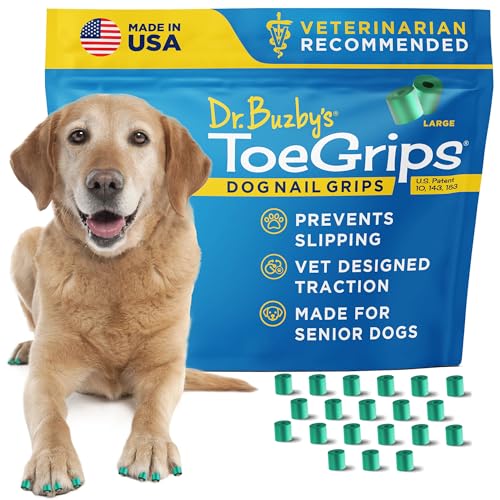 Dr Buzby's Large ToeGrips for Dogs - Instant Traction on Wood/Har...