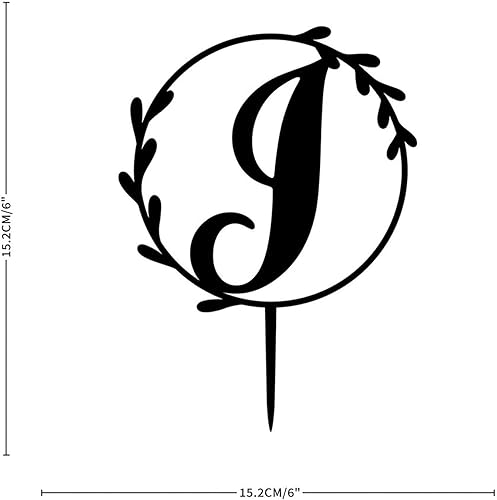 Miniatura 8 de Decoración para tartas con letra Y con diseño de flores, hojas de eucalipto, decoración para tarta de cumpleaños, iniciales de caligrafía, corona,