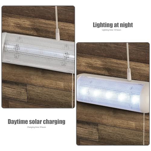 Luz solar para cobertizo interior luces de pared para invernadero 4