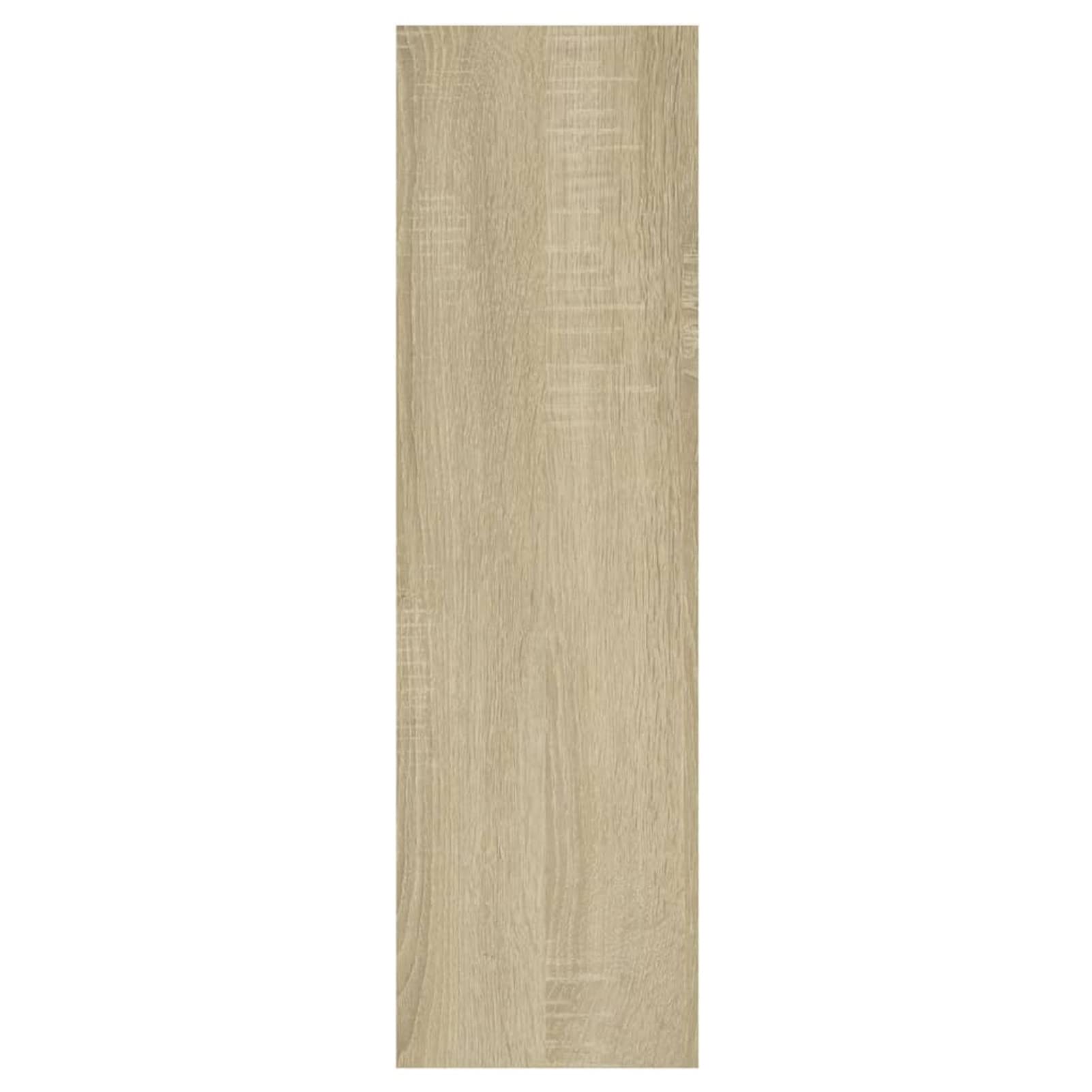 Gecheer Mensola da parete con scomparti aperti, per CD, DVD, in legno di rovere Sonoma, 75 x 16 x 55 cm, for libri, collezioni, decorazioni