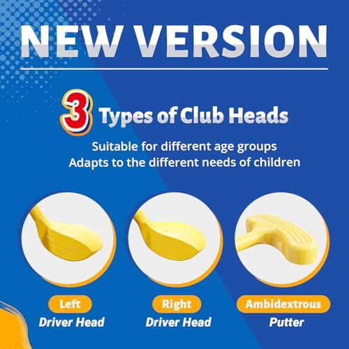 image for EagleStone Kids Golf Toy Set with Automatic Ball Dispenser, Upgraded T