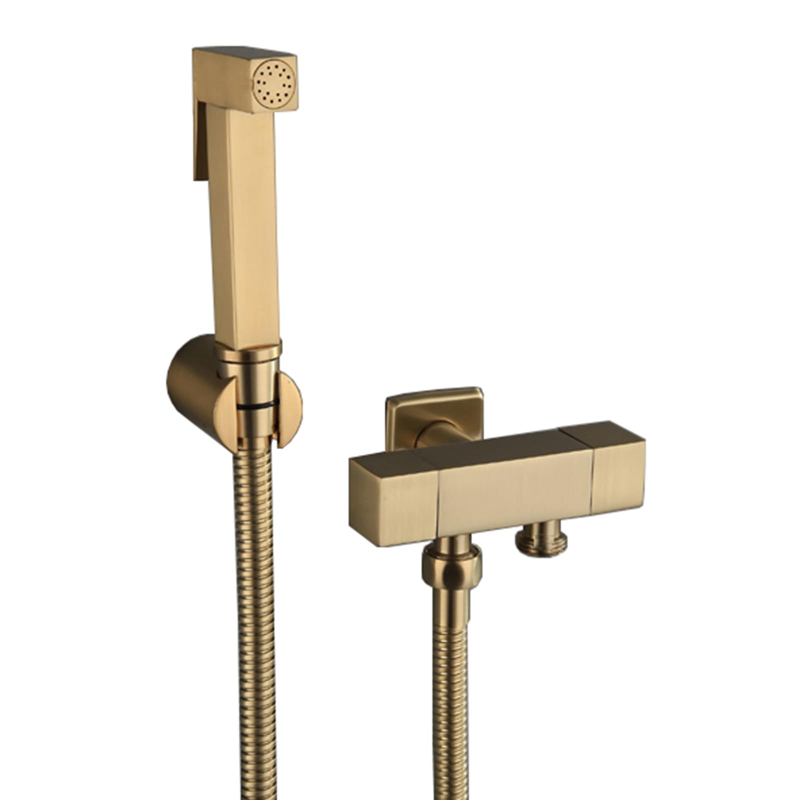 Ducha de bidé para inodoro oro cepillado kit de limpieza íntima y mantenimiento de baño